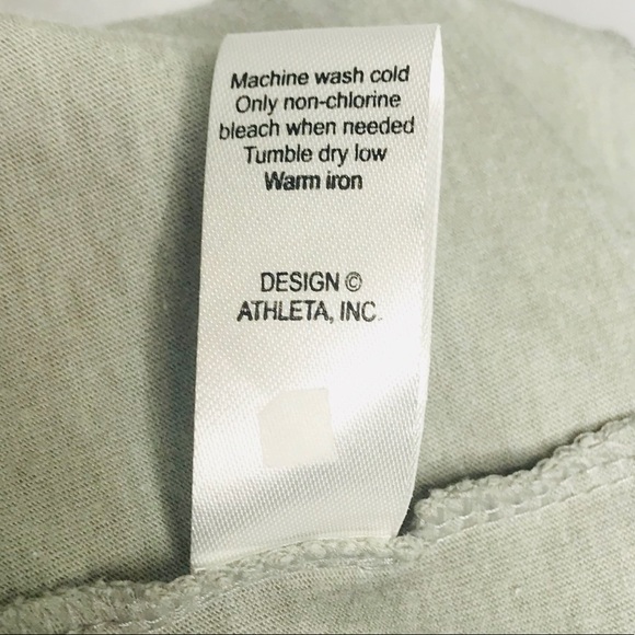 Athleta Gray Halter Tie-Back Maxi Dress Boho Aztec Print Size Small - Picture 13 of 13